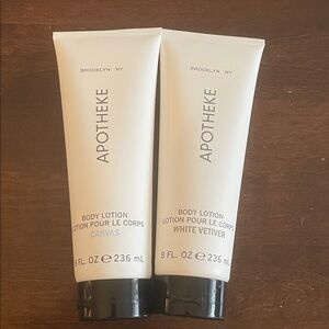 Apotheke Body Lotion Set - Canvas & White Vetiver